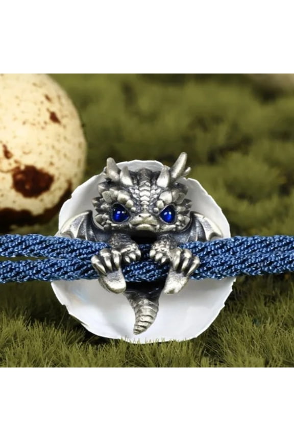 Dragon Bracelet Twisted Rope Retro Chinese Style Polished Alloy Lightweight Hip-Hop Wrist Accessory Unisex Bangle Jewelry