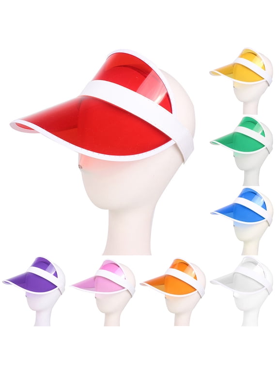 Summer Outdoor Sports Sun Protection Cap Unisex Clear Plastic Visor Hat