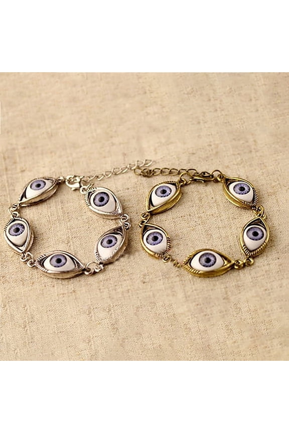 Fashion Unisex Angel Evil Demon Big Eye Eyeball Pattern Bracelet Chain Jewelry Gift