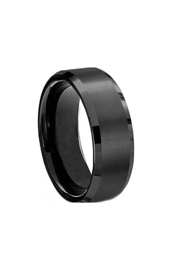 Fashion Unisex Titanium Steel Ring Wedding Band Couple Lovers Finger Jewelry