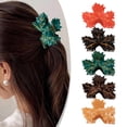 thumbnail image 1 of SmartBy Hair Claw Maple Leaf Shape Back Head Hair Clip Anti-slip Teeth Shower Shark Hair Claw Versatile Use Hair Accessory, 1 of 1