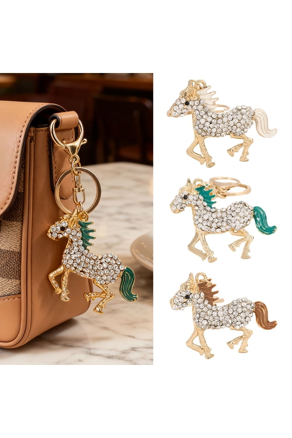 Keychain Pendant 2026 Year of Horse Mascot Good Luck Charm Key Chain Bags Backpacks Car Decoration Chinese New Year Gift