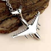 SmartBy Keychain Realistic Fighter Jet Design Key Chain Lightweight Portable Streamlined Aircraft Keyring Multifunctional Bag Charm Daily Accessories