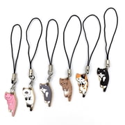 SmartBy Kitten Keychain Pendant Cat-themed Lanyard for Phone Case Bag Keyring Cartoon Cat Charm Decorative Accessory Girlfriend Mother Sister Gift