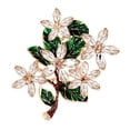 thumbnail image 1 of SmartBy Lady Retro Multicolor Flower Enamel Rhinestone Brooch Pin Evening Party Jewelry, 1 of 6