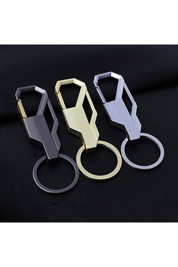 Men's Creative Gifts Simple Metal Keychain Key Chain Car Business Key Ring