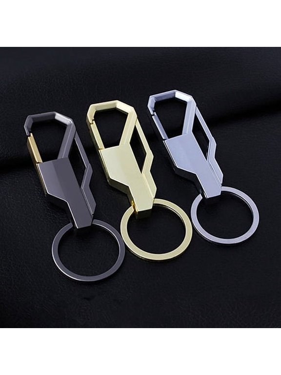 Men's Creative Gifts Simple Metal Keychain Key Chain Car Business Key Ring