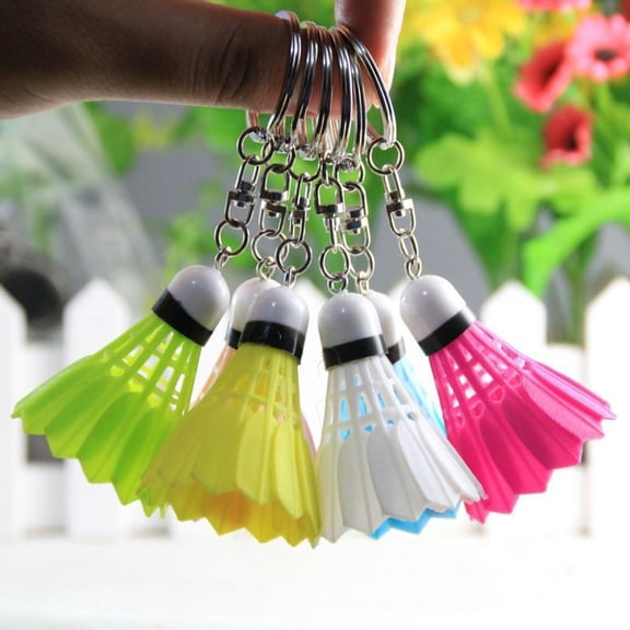 SmartBy Mini Badminton Pendant Keychain Key Ring Holder Backpack Pouch Hanging Decor