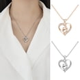 thumbnail image 1 of SmartBy Mother And Daughter Son Love Heart Pendant Necklace Mother's Day Jewelry Gifts for Grandmother Mom Daughter Wife, 1 of 6