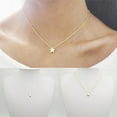 thumbnail image 1 of SmartBy Necklace Simple Anti-rust Women Five Point Star Shape Clavicle Chain for Dating, 1 of 7