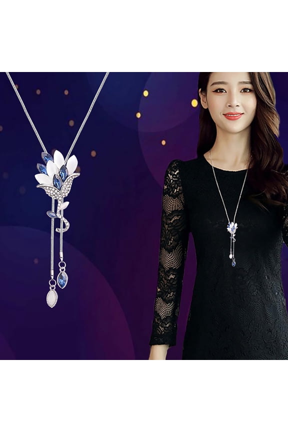 Necklace Tassel Easy to Wear Alloy Especial Women Neck Chain for Dating