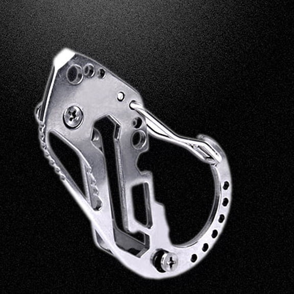 SmartBy New Multi Function Keychain Screwdriver Wrench Carabiner Outdoor Climbing Tool