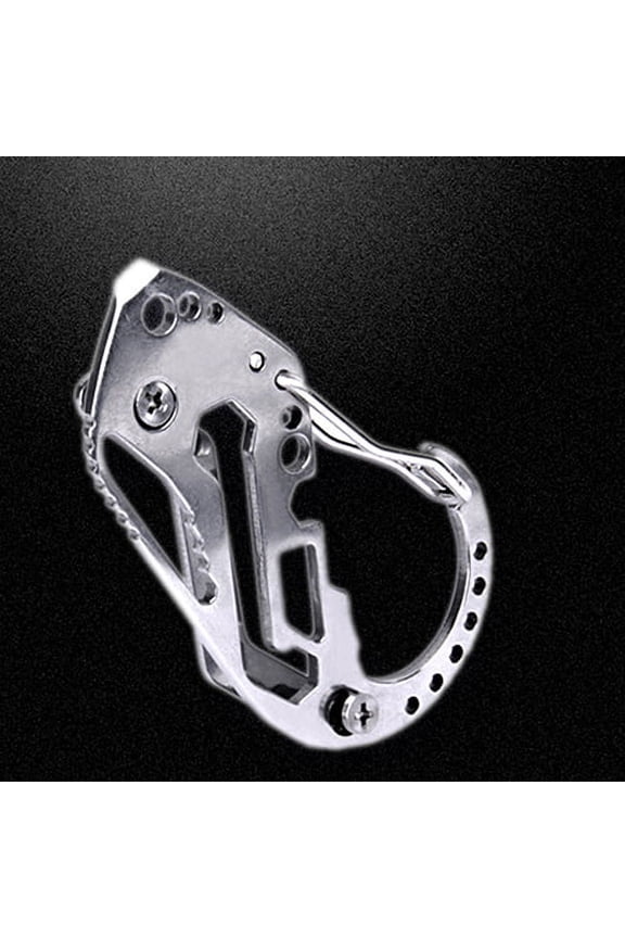 New Multi Function Keychain Screwdriver Wrench Carabiner Outdoor Climbing Tool