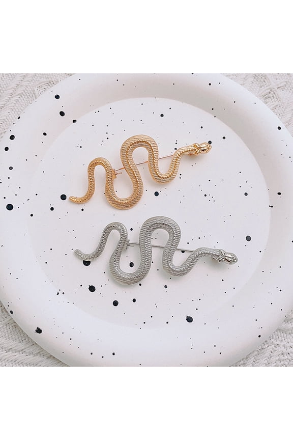 New Year Snake Brooch Good Luck Symbol Chinese Zodiac Year of The Snake Clothes Pin Prom Party Formal Occasions Brooch
