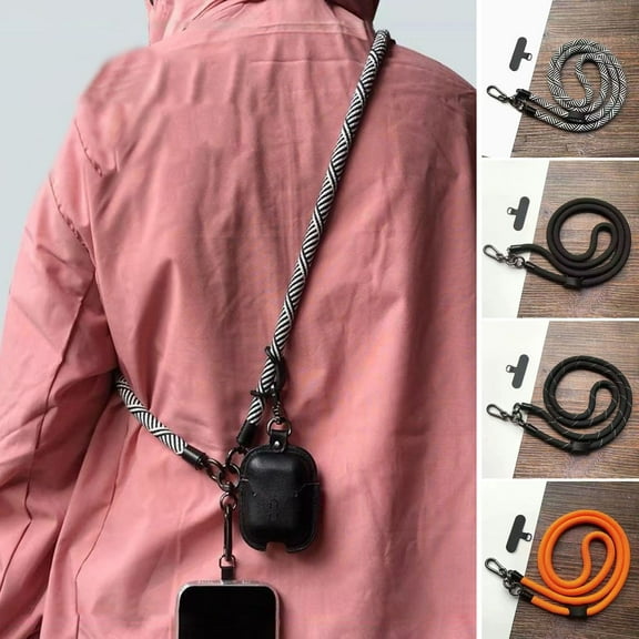 SmartBy Phone Case Crossbody Lanyard Strap Diagonal Rope Buckle Adjustable Hands-free Heavy-duty Camera Holding Flat Lanyard Travel Outdoor Neck Strap