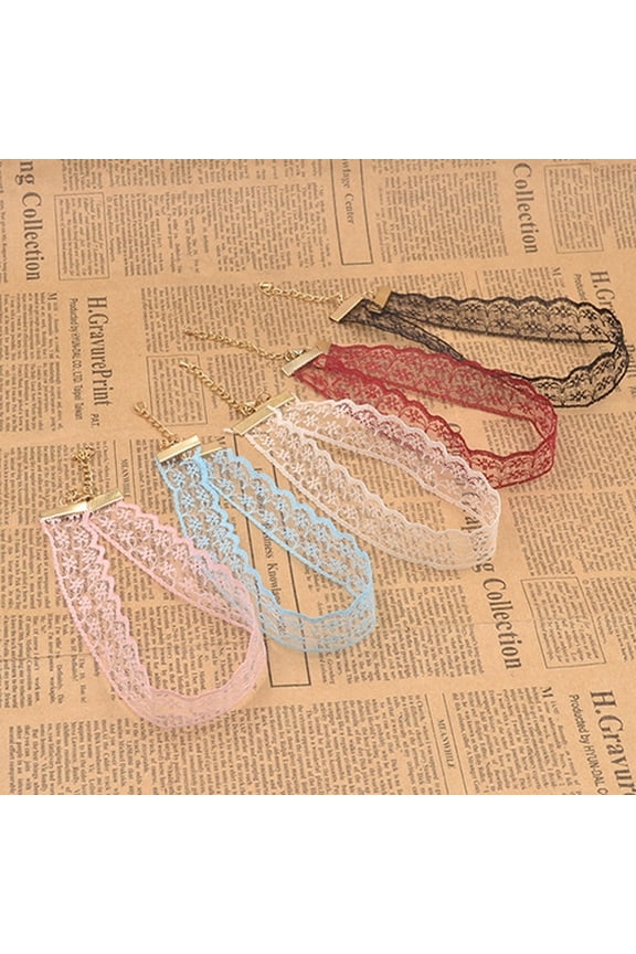 Punk Lace Hollow Women Choker Necklace Gothic Jewelry Bridal Boho Charm