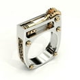 thumbnail image 1 of SmartBy Punk Men Women Mechanical Gear Geometric Band Finger Ring Party Jewelry Gift, 1 of 7