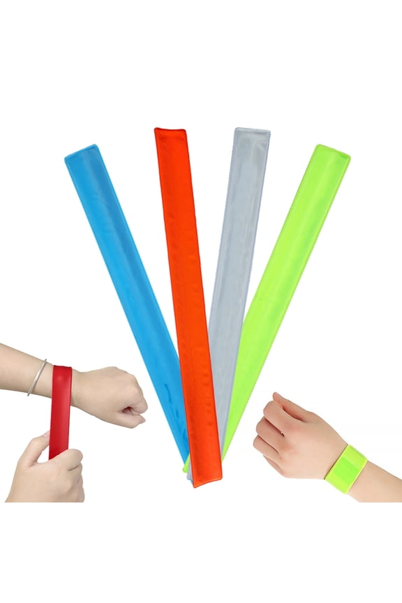 Reflective Wristband Automatic Adsorption Easy to Wear High Visibility Safety Ring Bracelet Night Running Visibility Strap
