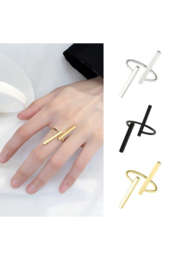 Ring Opening Skin-friendly Metal Fashion Finger Circle for Dating