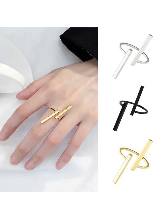 Ring Opening Skin-friendly Metal Fashion Finger Circle for Dating