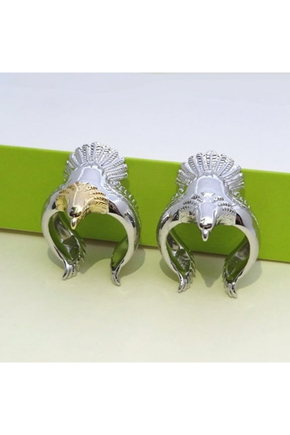 Ring Vintage Eagle Shape Silver Plated Men Fashion Ring for Daily Wear
