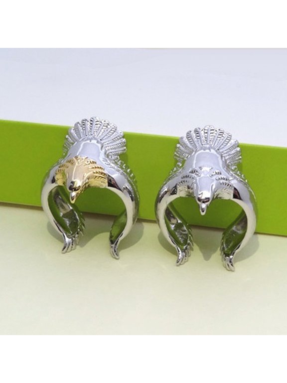 Ring Vintage Eagle Shape Silver Plated Men Fashion Ring for Daily Wear
