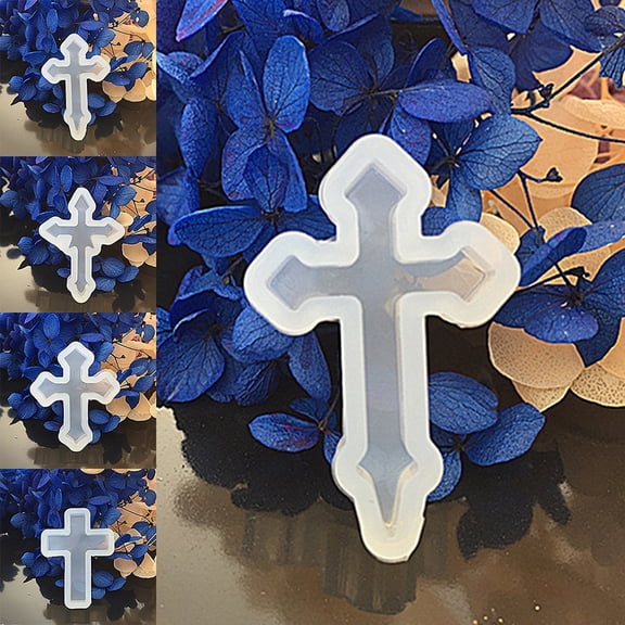 SmartBy Silicone Cross Mold for DIY Jewelry Ornament Mould Handmade Decor Craft Tool