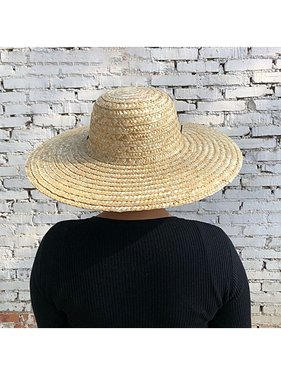 Straw Hat Breathable Big-brimmed Convenient Anti-UV Sunproof Sunshade Hat for Fishing