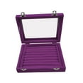 thumbnail image 1 of SmartBy Velvet Portable Jewelry Organizer Display Earring Ring Storage Tray Box Case, 1 of 6