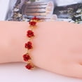 thumbnail image 1 of SmartBy Women Bracelets Red Rose Chain Decorative Delicate Valentine Hand Chain for Gifts, 1 of 8
