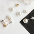 thumbnail image 1 of SmartBy Women Fashion Double Faux Pearls Brooch Safty Pin Cardigan Shawl Clip Badge Gift, 1 of 7