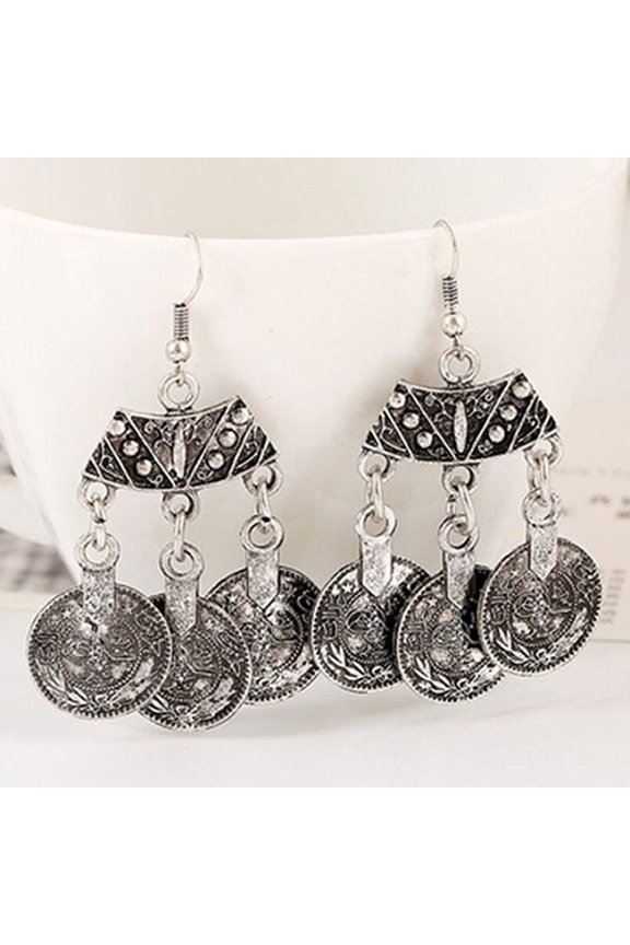 Women Retro Gypsy Bohemian Statement Tibetan Tribal Drop Dangle Hook Earrings