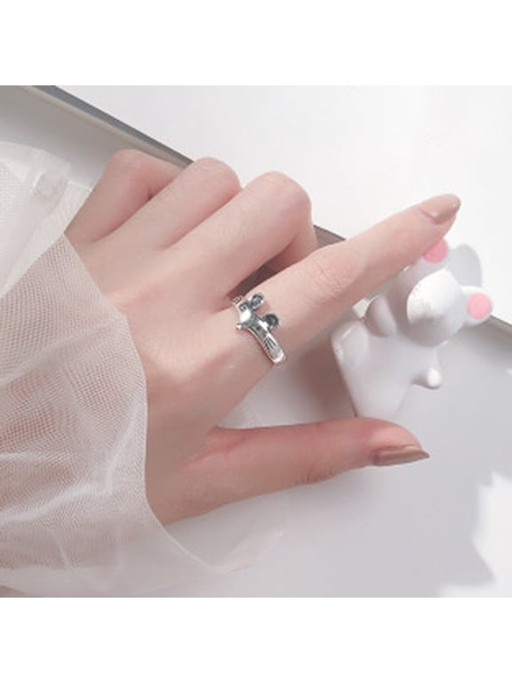Women Ring Rat Vintage Jewelry Opening Adjustable Finger Ring for Party Banquet Prom