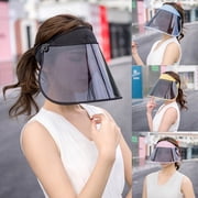 SmartBy Women Summer Anti-UV Detachable Sun Visor Cap Wide Brim Outdoor Hat