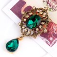 thumbnail image 1 of SmartBy Women's Luxury Rhinestone Alloy Brooch Pin Large Waterdrop Pendent Party Jewelry, 1 of 7