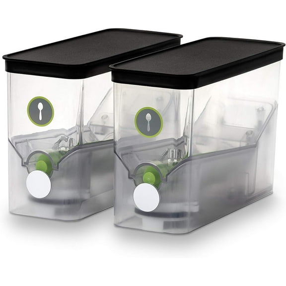 SmartCanisters SMALL - Stores, Measures & Dispenses Dry Ingredients Smart Storage System SOLD SEPARATELY - BPA-Free Airtight Canisters Ideal for Baking Soda, Quinoa, Spices