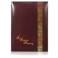 thumbnail image 1 of SmartChoice Funeral and Memorial Service Guest Register Book “in Loving Memory”, Burgundy Leatherette, Split Ring Format with Removable Pages, 7.25x10 Inches, 1 of 4