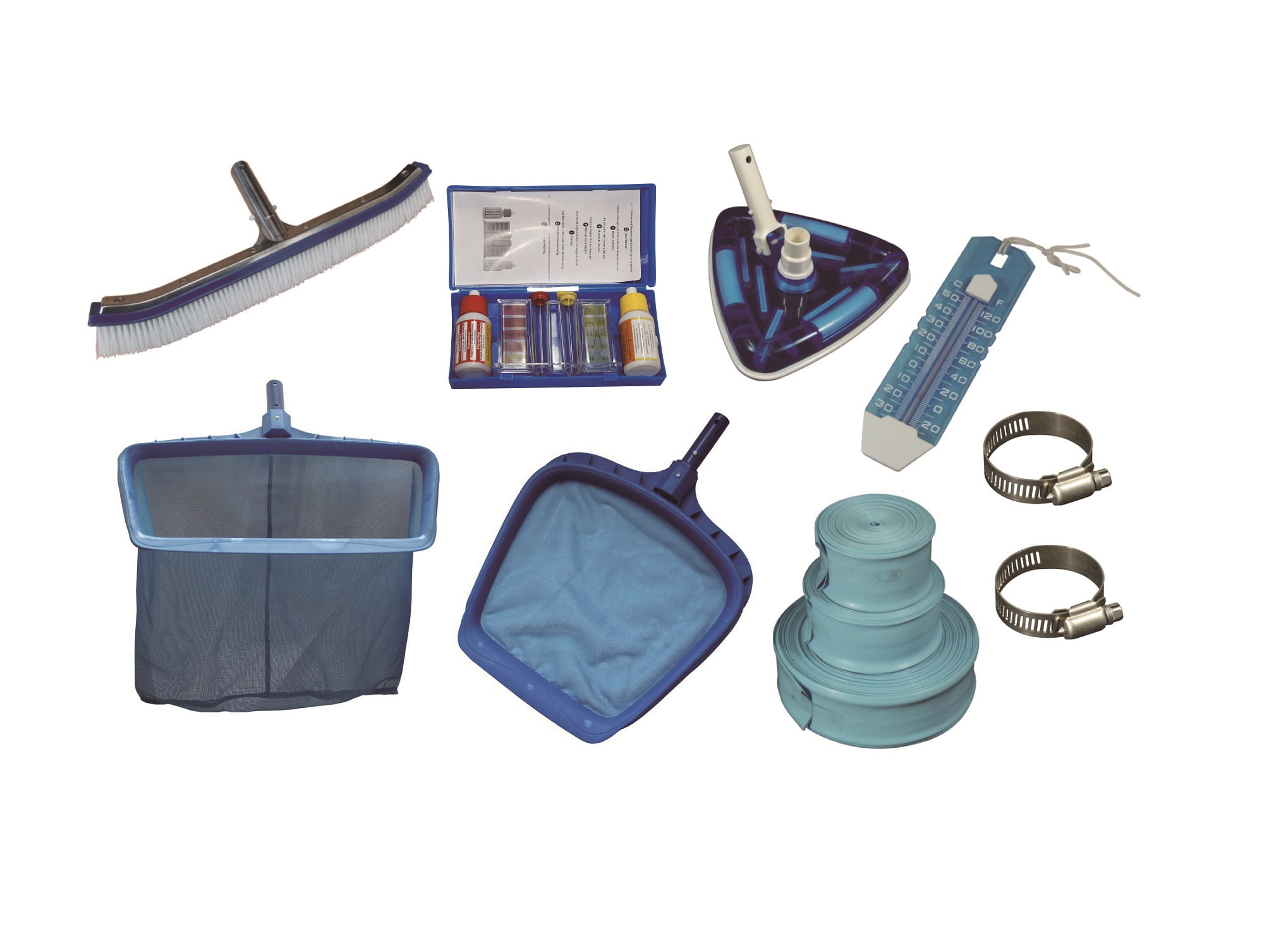 SmartClear Pro Deluxe Swimming Pool Maintenance Accessories Cleaner Set, Pole NOT included