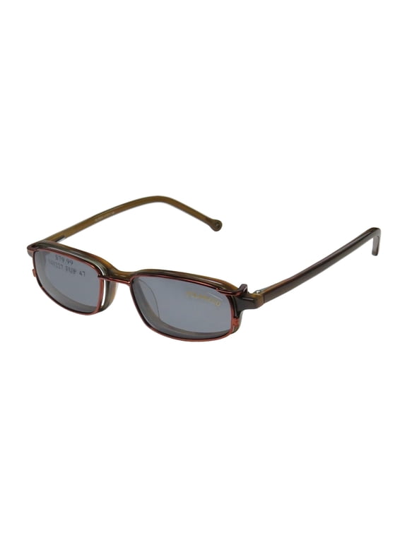 SMARTCLIP 912 EYEGLASS FRAME/GLASSES WITH POLARIZED SUNGLASS CLIP-ON LENSES
