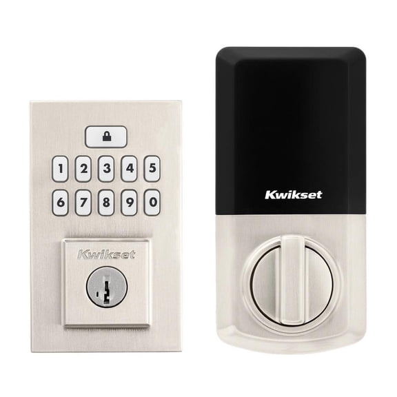 SmartCode 260 Contemporary Satin Nickel Keypad Single Cylinder Electronic Deadbolt Featuring SmartKey Security