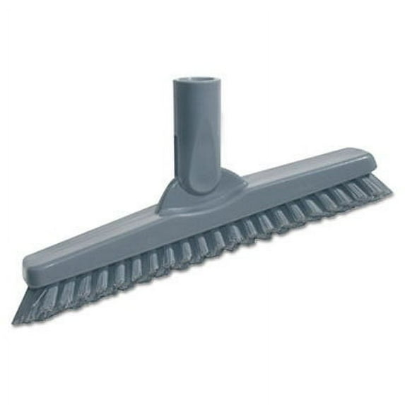 Unger SmartColor Swivel Corner Brush - 8.60" Length - Plastic/PET - Neutral Gray