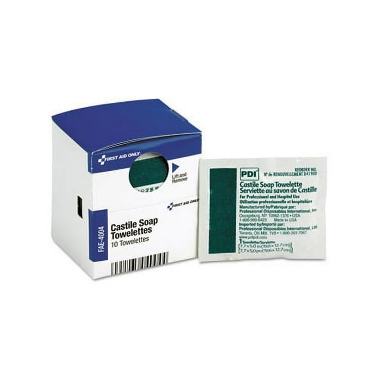 SmartCompliance Castile Soap Towelettes, 10/Box SmartCompliance Castile Soap Towelettes, 10/Box