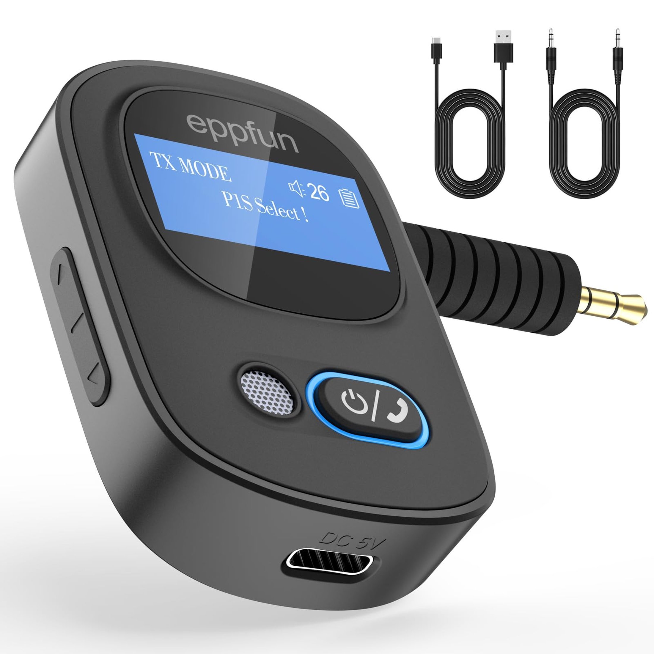 SmartConnect Bluetooth Receiver with LED Display for Home and Car Audio ...