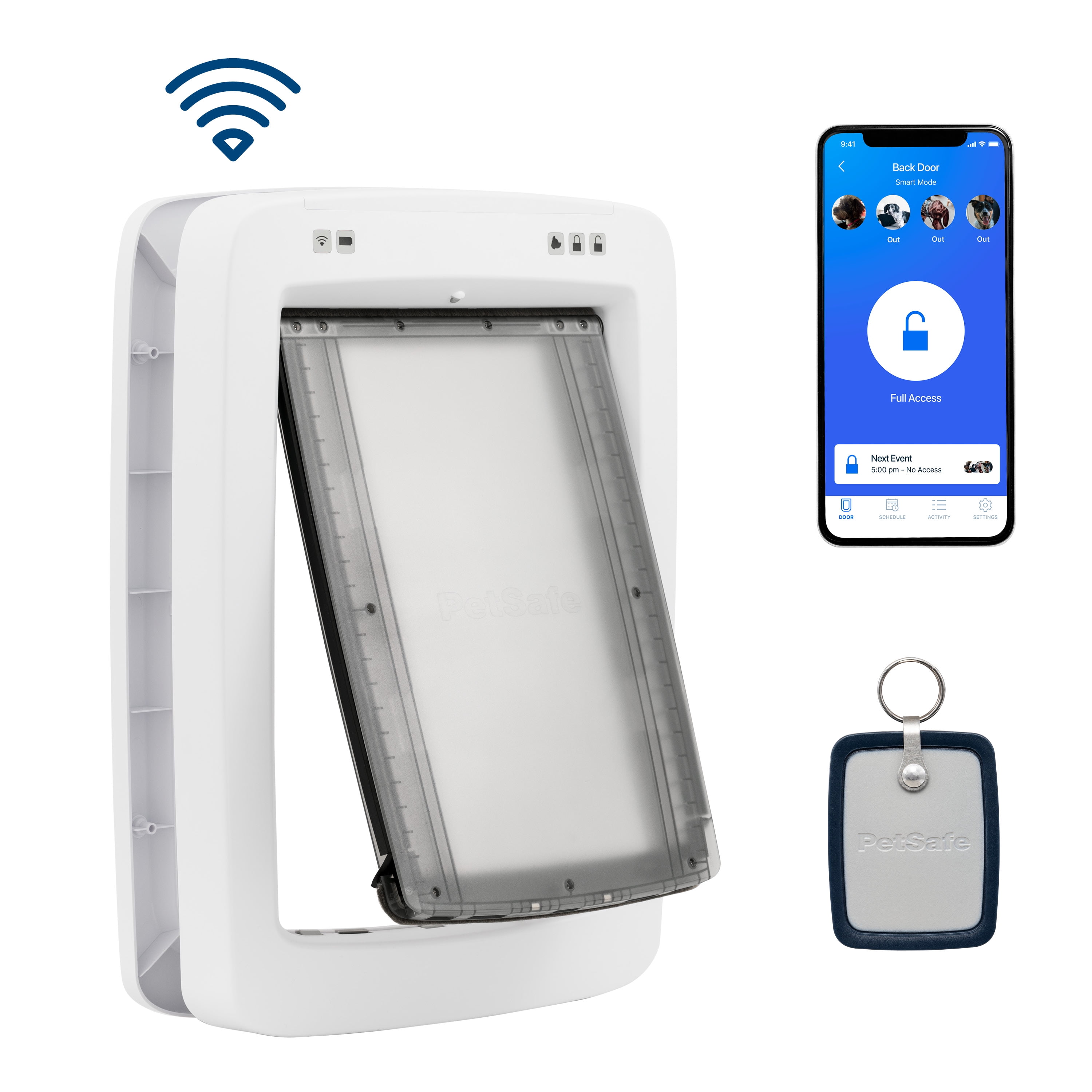 ペットセーフ PetSafe SmartDoor Never Rust Connected Pet Door, Dog and Cat, Select : PetSafe Electronic Pet Door - Rust-Proof Programmable