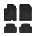 SmartFit 4Piece Black AllWeather Heavy Duty Car Floor Mats, Rubber, Universal, Custom, Set
