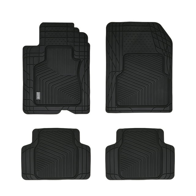 Shop SmartFit 4Piece Black AllWeather Heavy Duty Car Floor Mats