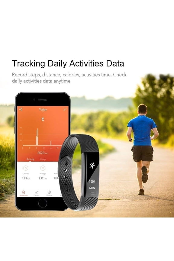 SmartFit Slim Activity Tracker And Monitor Smart Watch With FREE Extra Band