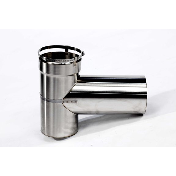 SmartFlex Two Part Tee, Flex Liner - 5.5" ID, 304 Stainless Steel
