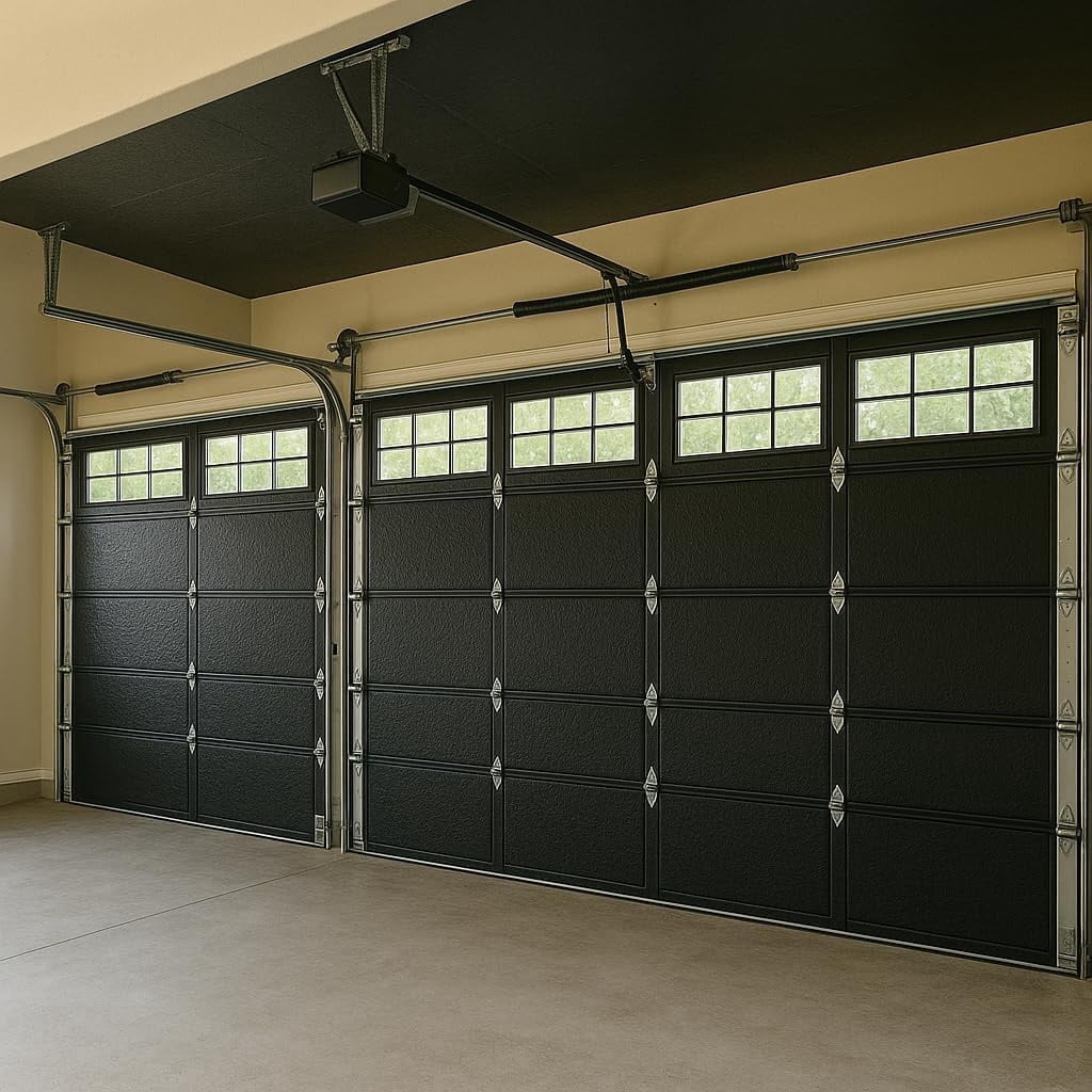 SmartGARAGE 5mm Reflective Garage Door Insulation Kit, R8 Radiant Barrier, 21" x 36ft Roll, Foil/Black, Covers 1 Car Garage Door