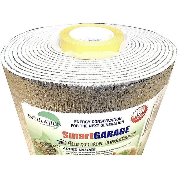 SmartGARAGE- Reflective Garage Door Insulation Kit - 7' H x 9' W - 4 Panels Door